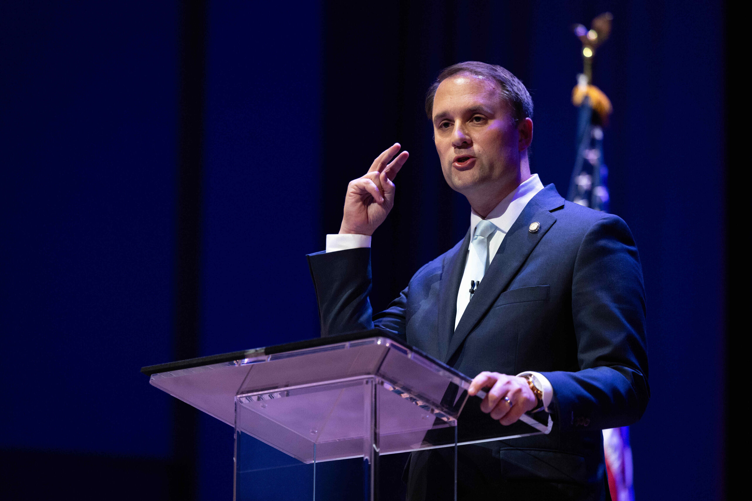 ‘I'm ashamed’: In debate, Virginia’s Jones apologizes for violence-themed texts